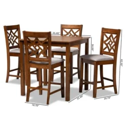 5pc Nicolette Wood Pub Set - Baxton Studio 17 5pc Nicolette Wood Pub Set - Baxton Studio -Urban Dwell Gear Outlet Store GUEST 7440531c 1b65 4a54 9ea7 ef19b3e3d65e