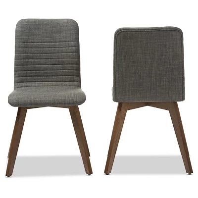 Set Of 2 Sugar Mid-century Dining Chairs - Baxton Studio 2 Set Of 2 Sugar Mid-century Dining Chairs - Baxton Studio - Image 2