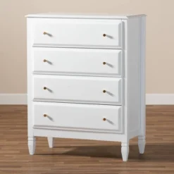 4 Drawer Naomi Wood Bedroom Chest White/Gold - Baxton Studio 13 4 Drawer Naomi Wood Bedroom Chest White/Gold - Baxton Studio -Urban Dwell Gear Outlet Store GUEST 76060047 009a 4659 ba70 622b358013a4