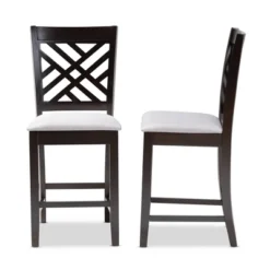 Set Of 2 Caron Finished Wood Counter Height Pub Chairs - Baxton Studio -Urban Dwell Gear Outlet Store GUEST 762f931a 97eb 4e60 b470 d4d393af1501