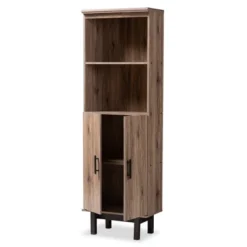 73" 2 Door Arend Two-Tone Wood Bookshelf Brown - Baxton Studio -Urban Dwell Gear Outlet Store GUEST 76cfee84 27d5 44df a0a7 fa6c617776b3