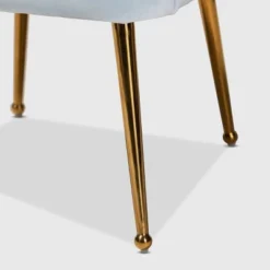 Cinzia Velvet Upholstered Seashell Shaped Accent Chair - Baxton Studio -Urban Dwell Gear Outlet Store GUEST 7713339a 5290 48ff 9e91 a192637cc755