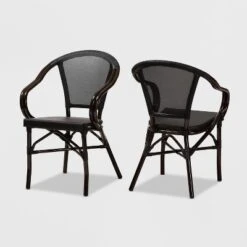 Set Of 2 Artus Indoor And Outdoor Stackable Bistro Dining Chairs - Baxton Studio 14 Set Of 2 Artus Indoor And Outdoor Stackable Bistro Dining Chairs - Baxton Studio -Urban Dwell Gear Outlet Store GUEST 77491156 572a 4b70 bced f4ba7bcdfe07