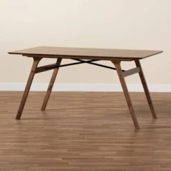 Saxton Wood Dining Table Walnut Brown/Black - Baxton Studio 12 Saxton Wood Dining Table Walnut Brown/Black - Baxton Studio -Urban Dwell Gear Outlet Store GUEST 79d98bd1 d816 4b45 bc33 cba6dfd346be
