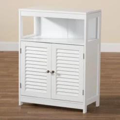Rivera Wood And Metal 2 Door Bathroom Storage Cabinet White/Silver - Baxton Studio 15 Rivera Wood And Metal 2 Door Bathroom Storage Cabinet White/Silver - Baxton Studio -Urban Dwell Gear Outlet Store GUEST 7ab4d780 e82e 4c78 b64c 49334aaabe8d