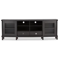 Walda Wood Cabinet With 2 Sliding Doors And 2 Drawers TV Stand For TVs Up To 70" Dark Brown - Baxton Studio 6 Walda Wood Cabinet With 2 Sliding Doors And 2 Drawers TV Stand For TVs Up To 70" Dark Brown - Baxton Studio -Urban Dwell Gear Outlet Store GUEST 7ae38445 a5df 464e bdc5 a42ccd596cc1