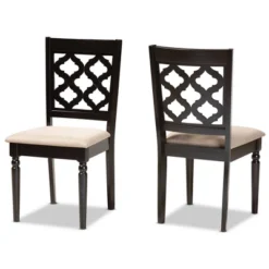 2pc Ramiro Fabric And Wood Dining Chairs Set - Baxton Studio -Urban Dwell Gear Outlet Store GUEST 7bc09eee e841 447c 8c1e c5d65b4696dc