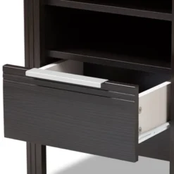 Hamish Modern And Contemporary Finished 1 Drawer Nightstand Dark Brown - Baxton Studio -Urban Dwell Gear Outlet Store GUEST 7c4f43c5 d7d9 4980 9c95 77f1818f8d7d