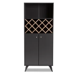 Serafino And Oak Finished Wood Wine Cabinet - Baxton Studio -Urban Dwell Gear Outlet Store GUEST 7d1c28ae fa23 4d51 a45c 8c25010ef523