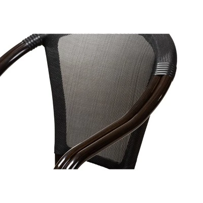 Set Of 2 Artus Indoor And Outdoor Stackable Bistro Dining Chairs - Baxton Studio 2 Set Of 2 Artus Indoor And Outdoor Stackable Bistro Dining Chairs - Baxton Studio - Image 2