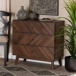 Hartman Wood 3 Drawer Storage Chest Walnut Brown - Baxton Studio -Urban Dwell Gear Outlet Store GUEST 7e706b8a 77e3 4fe5 b23f 689f23d6307f