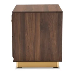 Cormac Wood And Metal 2 Drawer Nightstand - Baxton Studio -Urban Dwell Gear Outlet Store GUEST 7ef8c50a 45a1 4cf2 94ee d2987357a9c1