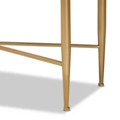 Galia Wood And Metal 1 Drawer Console Table White/Gold - Baxton Studio -Urban Dwell Gear Outlet Store GUEST 81ddf6b5 488e 421e a749 782c8644f018