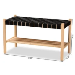 Cadmus Rustic Wood Bench Black/Oak Brown - Baxton Studio -Urban Dwell Gear Outlet Store GUEST 81ef7ae0 2570 4726 8f04 d2e4769c9f22