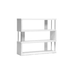 38.5" Barnes Three Shelf Modern Bookshelf White - Baxton Studio -Urban Dwell Gear Outlet Store GUEST 82f21efb bd97 4499 a8d6 266061286721