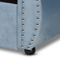 Twin Abbie Velvet Tufted Daybed With Trundle Light Blue - Baxton Studio -Urban Dwell Gear Outlet Store GUEST 83b78ee1 8780 427d ae27 79068edb9348