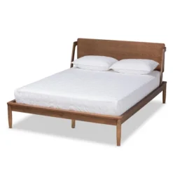 Sadler Mid-Century Modern Platform Bed Walnut/Brown - Baxton Studio 15 Sadler Mid-Century Modern Platform Bed Walnut/Brown - Baxton Studio -Urban Dwell Gear Outlet Store GUEST 861bd087 7139 4078 abb8 b72f860ee90e