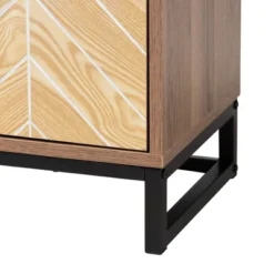 Josephine Two-Tone Wood And Metal 3 Door Sideboard Walnut Brown/White/Black - Baxton Studio -Urban Dwell Gear Outlet Store GUEST 87a8fe9c 5405 4a24 870d 54e6eb60fbf5