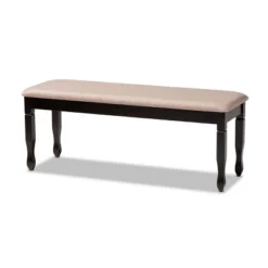 Corey Fabric Upholstered And Wood Dining Bench - Baxton Studio -Urban Dwell Gear Outlet Store GUEST 87c48002 95ab 44d4 9bd3 be40e6326bcf
