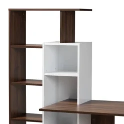 Rowan Two-Tone Wood Storage Computer Desk With Shelves White/Walnut - Baxton Studio 10 Rowan Two-Tone Wood Storage Computer Desk With Shelves White/Walnut - Baxton Studio -Urban Dwell Gear Outlet Store GUEST 88788ad0 5cdd 47ec 8f1f 7073bfb0a00e