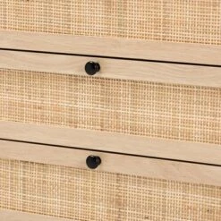 Amelia Wood Rattan 5 Drawer Storage Cabinet Natural Brown/Black - Baxton Studio -Urban Dwell Gear Outlet Store GUEST 88b455af 7df6 46d5 92f0 d2c8093ece4e