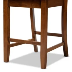 2pc Caron Wood Counter Stool Set - Baxton Studio -Urban Dwell Gear Outlet Store GUEST 89661e9d 31b8 42a6 8648 9fe9c3c769e8