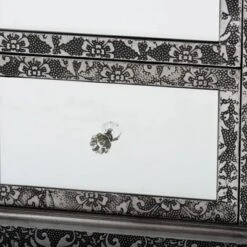 Wycliff Metal And Mirrored Glass 2 Drawer Nightstand Dark Gray/Silver - Baxton Studio -Urban Dwell Gear Outlet Store GUEST 8a3ee7c7 d9ca 4eb5 8e59 8780e5d45925