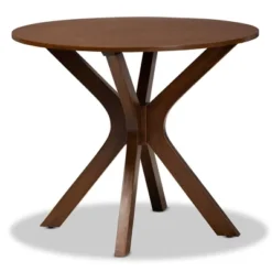35" Kenji Wide Round Wood Dining Table - Baxton Studio -Urban Dwell Gear Outlet Store GUEST 8af31a9a c815 44f2 872d 062aef1bee61