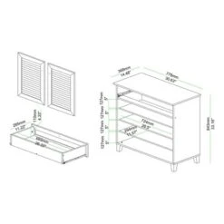 Coolidge Wood 1 Drawer Storage Cabinet Oak Brown - Baxton Studio -Urban Dwell Gear Outlet Store GUEST 8b80dec4 5c90 444b 8782 79ceea8383cd