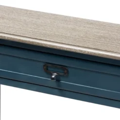 Dauphine Spruce Finished Wood Accent Console Table Blue - Baxton Studio -Urban Dwell Gear Outlet Store GUEST 8c764663 c734 4ccc 8474 ab2ba3fddcd5