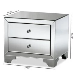 Farrah Hollywood Regency Glamour Style Mirrored 2 - Drawer Nightstand - Baxton Studio 9 Farrah Hollywood Regency Glamour Style Mirrored 2 - Drawer Nightstand - Baxton Studio -Urban Dwell Gear Outlet Store GUEST 8cbe9bd2 28f4 4d87 9680 3fd4e8123eca