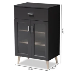 Jonas Oak Finished Kitchen Cabinet Gray/Brown - Baxton Studio -Urban Dwell Gear Outlet Store GUEST 8e4a30fc 79e6 40b1 9c46 1db6f6cc7532