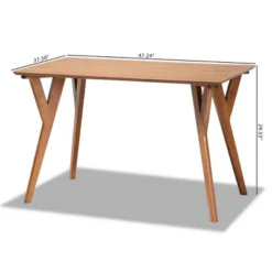 Sahar Mid-Century Wood Dining Table Walnut/Brown - Baxton Studio -Urban Dwell Gear Outlet Store GUEST 8efaf79f fdf1 4dc1 b203 e777e596456e