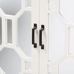 Carlena Wood And Mirrored Glass 2 Door Sideboard White - Baxton Studio -Urban Dwell Gear Outlet Store GUEST 8f2ed1b3 04d3 4609 9fbd b852ff5022e9