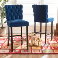 2pc Daphne Velvet Fabric Upholstered And Wood Counter Height Barstool Set - Baxton Studio 13 2pc Daphne Velvet Fabric Upholstered And Wood Counter Height Barstool Set - Baxton Studio -Urban Dwell Gear Outlet Store GUEST 8f408bc9 db85 4718 8beb 7efb8b75d75e