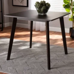 Britte Square Wood Dining Table Dark Brown - Baxton Studio 9 Britte Square Wood Dining Table Dark Brown - Baxton Studio -Urban Dwell Gear Outlet Store GUEST 8f7334a0 94a4 4b65 86f1 148cb74c1aaf