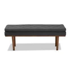 Arne Walnut Finished Bench - Baxton Studio