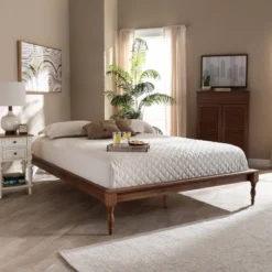 Romy Wood Bed Frame Ash Walnut - Baxton Studio -Urban Dwell Gear Outlet Store GUEST 905aa31e f037 4139 b316 f46c6818f006