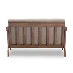 Bianca Mid-Modern Walnut Wood Fabric Tufted 2 Seater Loveseat Light Gray - Baxton Studio 10 Bianca Mid-Modern Walnut Wood Fabric Tufted 2 Seater Loveseat Light Gray - Baxton Studio -Urban Dwell Gear Outlet Store GUEST 90719f7a e497 40ef a7b3 f74fe579e3c9