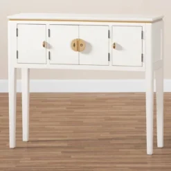 Aiko Wood Console Table White - Baxton Studio -Urban Dwell Gear Outlet Store GUEST 91f8a22c cca7 4e9d a211 eecd3e73c2cf