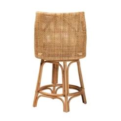 Bella Rattan Counter Stool Natural Brown/White - Baxton Studio -Urban Dwell Gear Outlet Store GUEST 941757cf b6d6 4e61 b87b 141ffcc0ca65