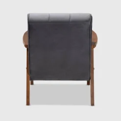 Asta Velvet Upholstered Wood Armchair - Baxton Studio -Urban Dwell Gear Outlet Store GUEST 964dfc4b c20c 4815 9df2 6cb20cb7e328