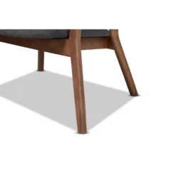 2pc Baron Fabric Upholstered And Wood Living Room Accent Chair Set - Baxton Studio -Urban Dwell Gear Outlet Store GUEST 9650c046 2066 4e0e a0bf c760a90349b8