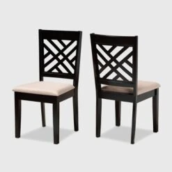 2pc Caron Upholstered Wood Dining Chair Set - Baxton Studio 13 2pc Caron Upholstered Wood Dining Chair Set - Baxton Studio -Urban Dwell Gear Outlet Store GUEST 965d4bac 10aa 4f59 9b6f b69076b9ef13