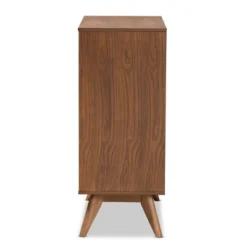 Barrett Wood And Synthetic Rattan 4 Drawer Chest Walnut Brown - Baxton Studio -Urban Dwell Gear Outlet Store GUEST 9716c96f 5d8c 402d a51f 04cbfd8c1c36