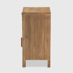 Clement 1 Door And 1 Drawer Wood Spindle Nightstand Brown - Baxton Studio -Urban Dwell Gear Outlet Store GUEST 9a42dc3b 4a08 401f 81fe f654692fb055