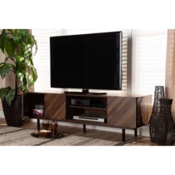 Berit Wood TV Stand For TVs Up To 70" Walnut - Baxton Studio -Urban Dwell Gear Outlet Store GUEST 9c61ee5a dd9b 44e6 ad2d ac9abcf59e8a