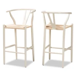Set Of 2 Paxton Wood Counter Stools White - Baxton Studio -Urban Dwell Gear Outlet Store GUEST 9c697d6a c54b 4814 96cd 7a1ddd908483
