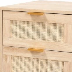 Baird Wood And Rattan 2 Drawer Nightstand Brown - Baxton Studio -Urban Dwell Gear Outlet Store GUEST 9d751638 9498 4e11 aa0f 207764495255