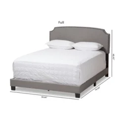 Odette Modern And Contemporary Fabric Upholstered Bed - Light Gray - Baxton Studio -Urban Dwell Gear Outlet Store GUEST 9e18d1e9 070c 421b 8d10 04735f781b17
